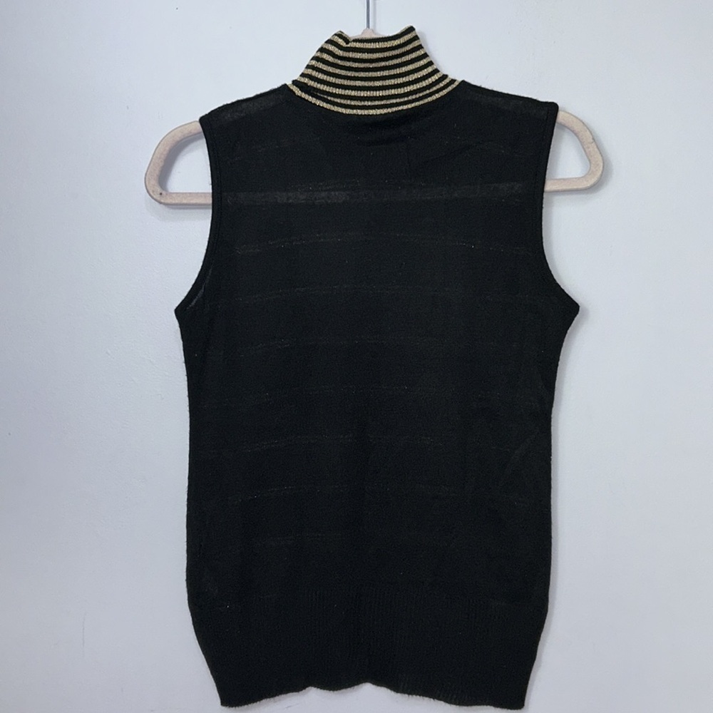 Sandro Ferrone Wool Blend Sleeveless Turtleneck - Picture 5 of 11